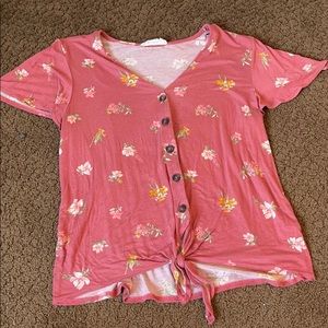 Pink Floral shirt